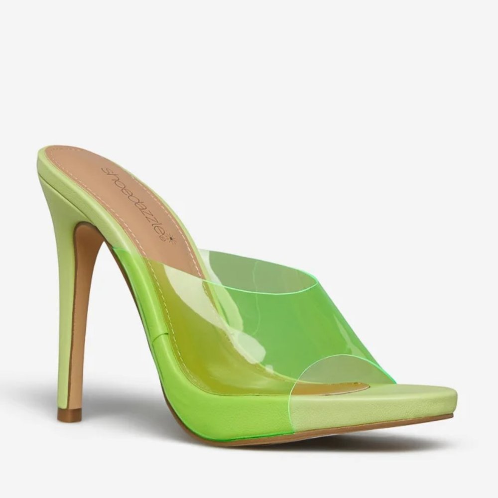 NEW -Luka Heeled Sandal Sharp Green